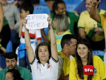 manifestação olimpiada