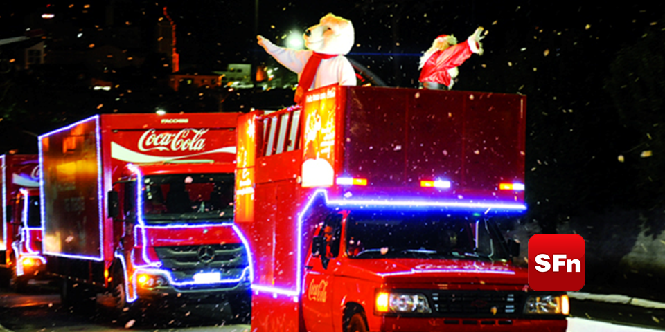 Caravana de Natal da Coca Cola passar por Campos e Maca SF