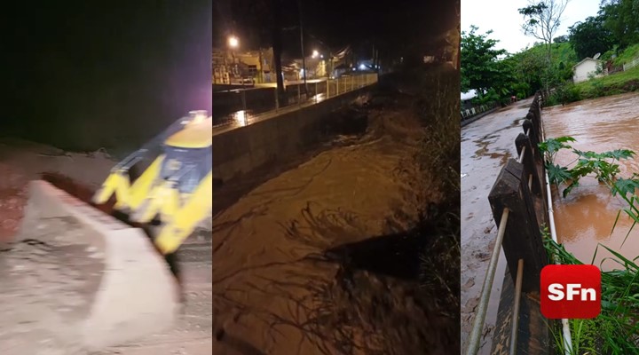 V Deo Chuva Volumosa Provoca Deslizamentos De Terra E Eleva O De C Rregos Em Cantagalo Sf