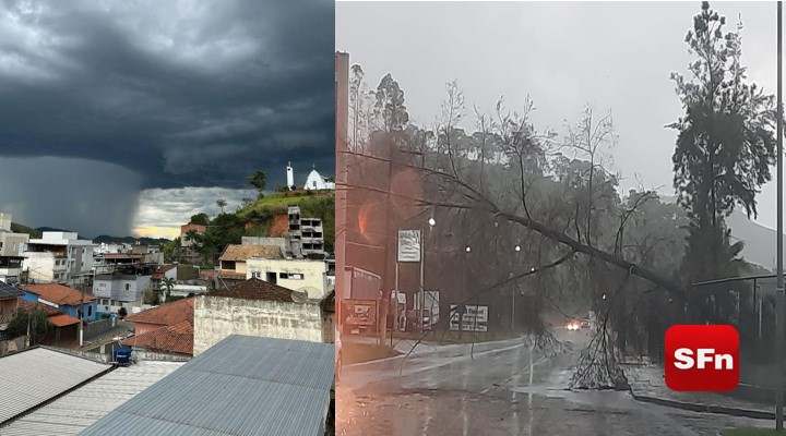 Chuva Forte Com Rajadas De Vento Destelha Casas Derruba Rvores E