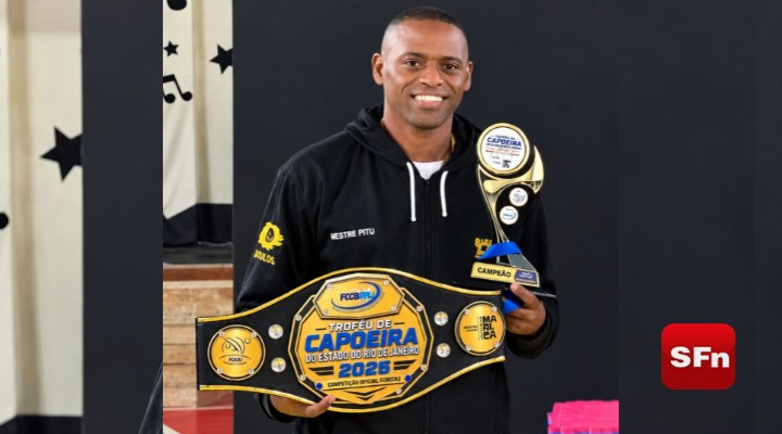 Mestrando Borracha, de Cambuci, é Campeão Estadual de Capoeira